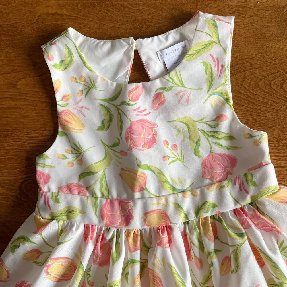 Tahari tulip bow dress 3T